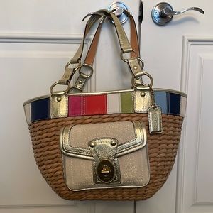 Coach Legacy Straw Bag (large size)